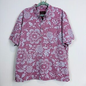 Kahala 1/2 Button Hawaiian Aloha Shirt 2XL